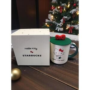 STARBUCKS HELLO KITTY CERAMIC MUG 16 FL. OZ. 2025 BRAND NEW READY TO SHIP!